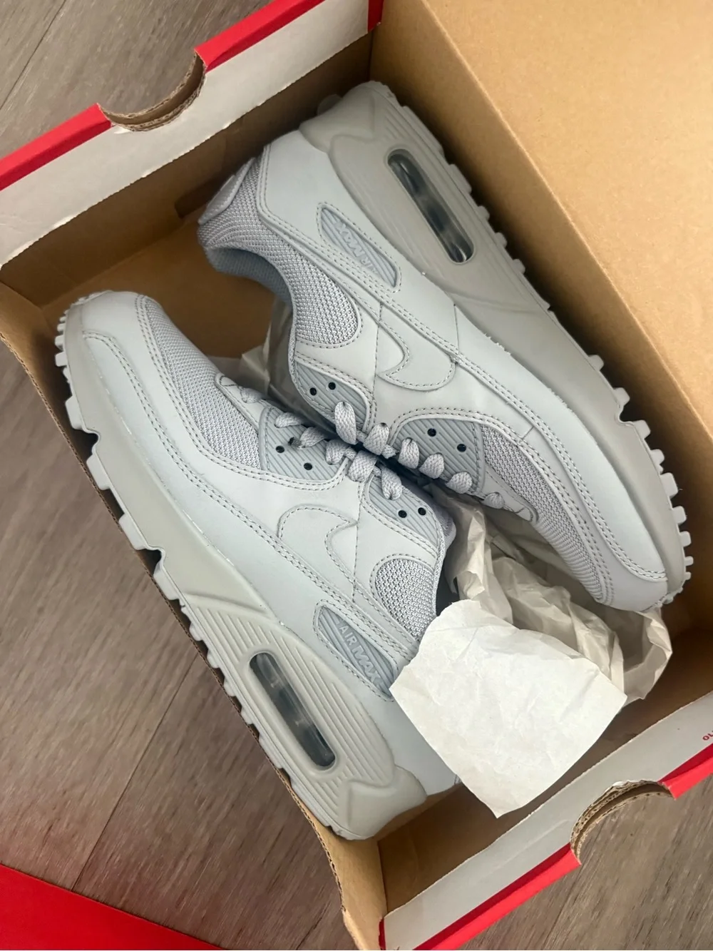 Nike Red and White Shoe Box